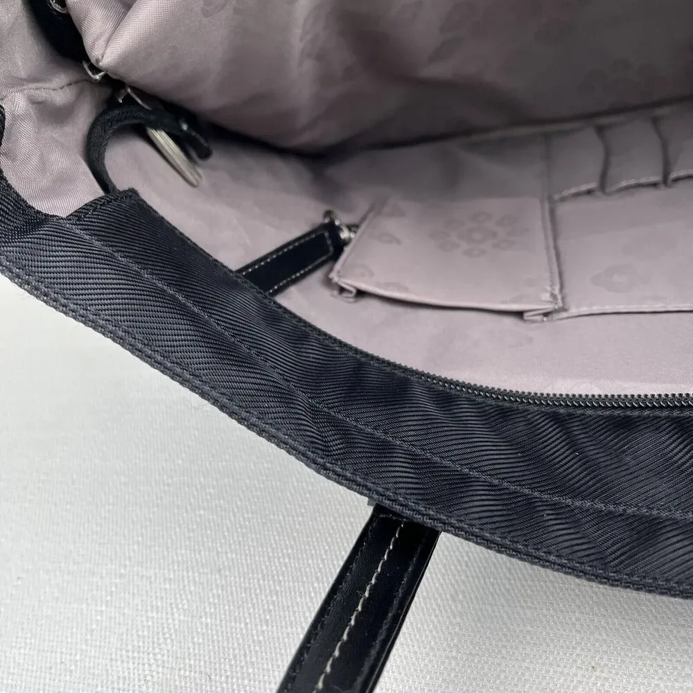 Samsonite Laptop Bag Padded Tote Purse Carry-On‎ Black Top Handles- Read
